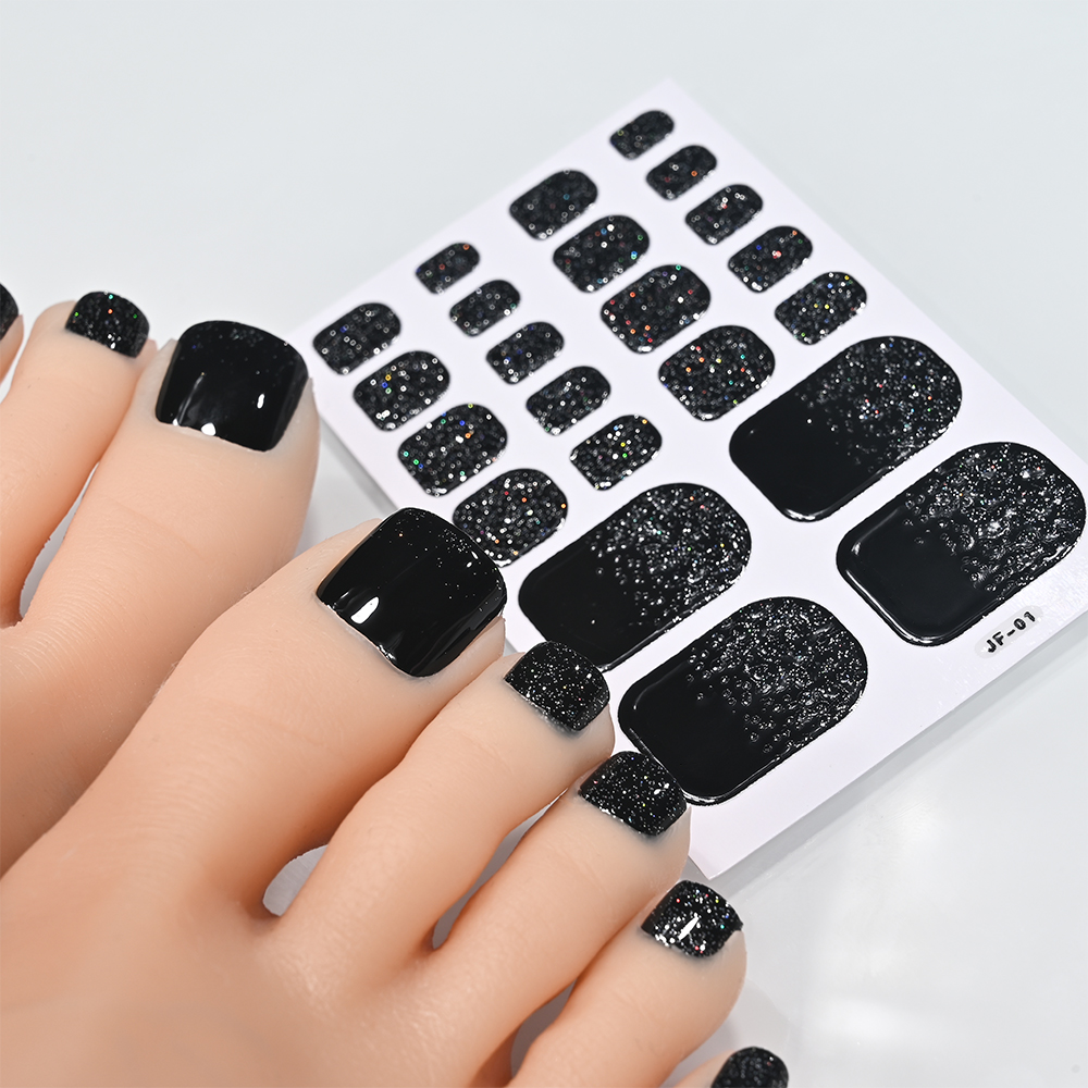22tips Glitter Toe Nail Sticke - đánh giá và giá Full Cover Adhesive