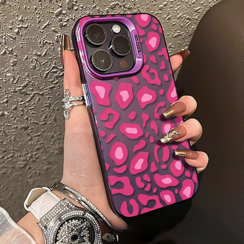 Pink Leopard Print Phone Case  - đánh giá và giá Samsung Galaxy S24