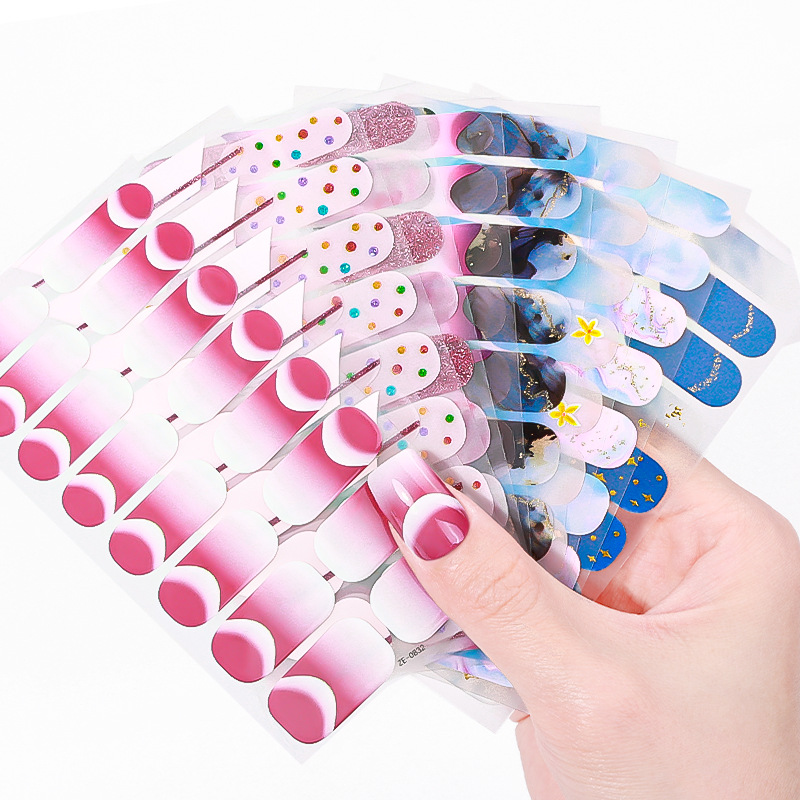 16Tips Marble Gradient Starry  - đánh giá và giá Full Cover Adhesive