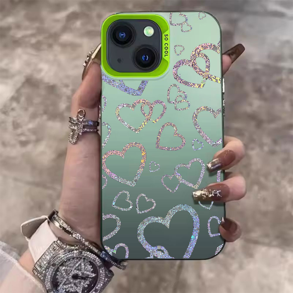 Colorful Heart Print Case For  - đánh giá và giá Apple Iphone 16
