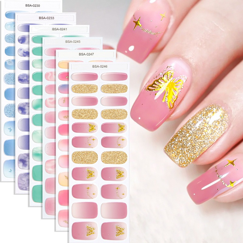 No UV Lamp Semi Cured Gel Nail - đánh giá và giá Full Cover Adhesive