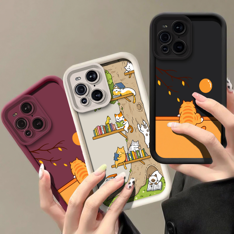 Cartoon Animal Cat Phone Case  - đánh giá và giá Oppo Find X8